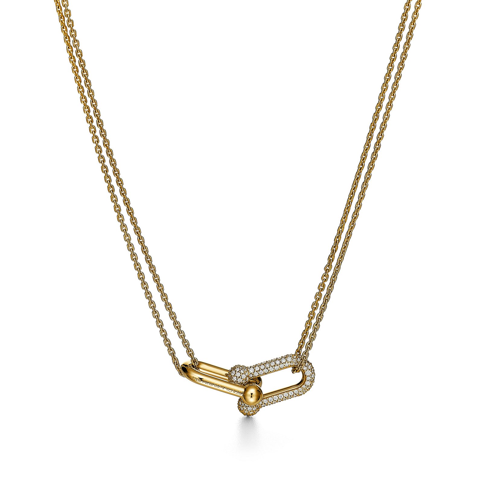 HardWear Large Double Link Pendant Pavé Diamonds
