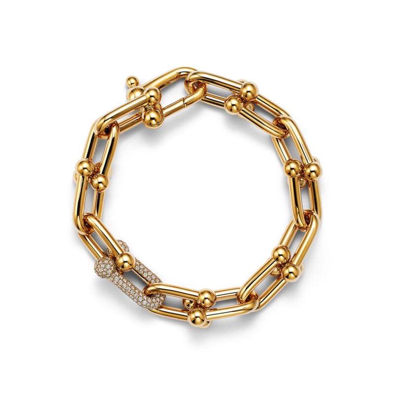 HardWear Large Link Bracelet with Diamonds