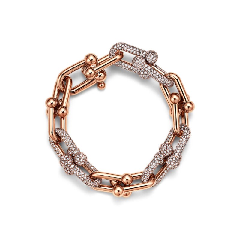 HardWear Large Link Bracelet with Diamonds