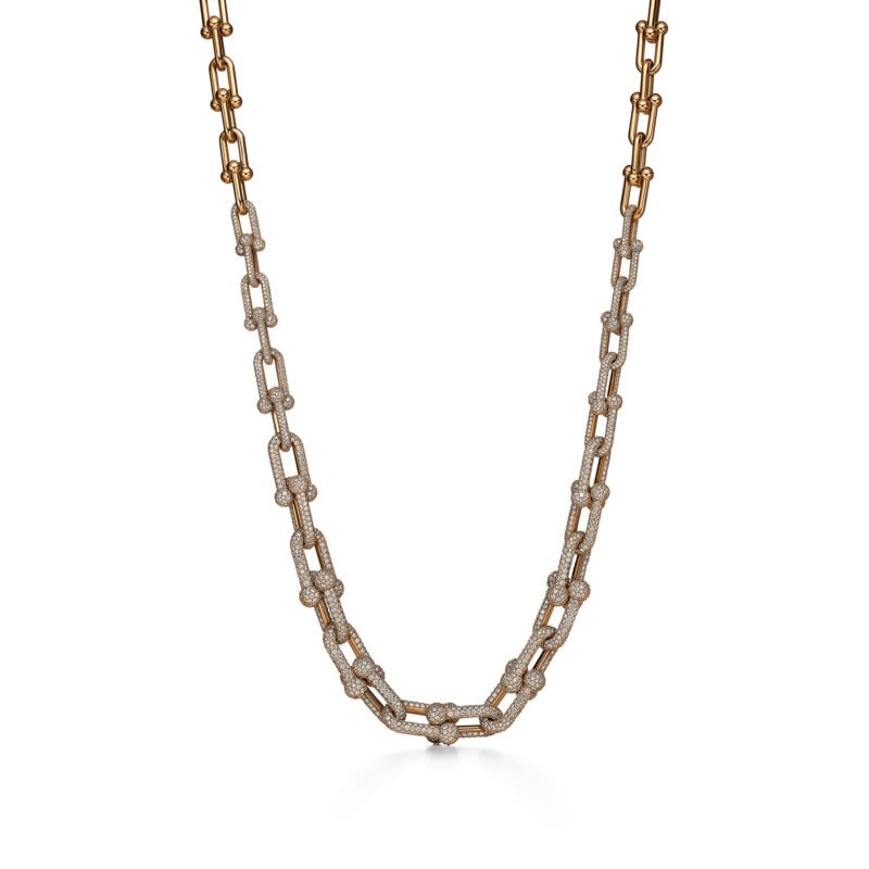 HardWear Graduated Link Necklace with Pavé Diamonds
