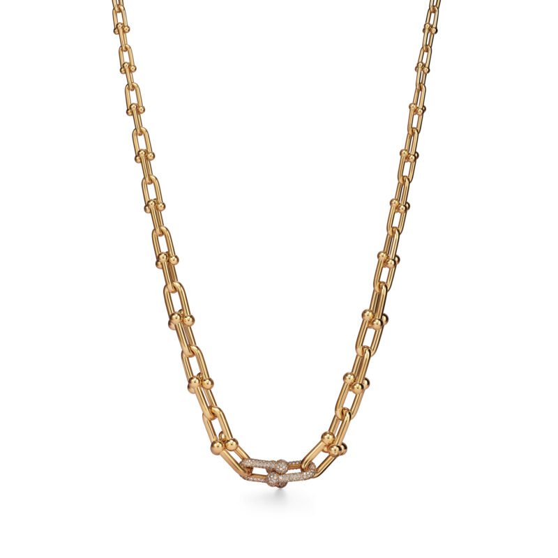 HardWear Graduated Link Necklace with Diamonds
