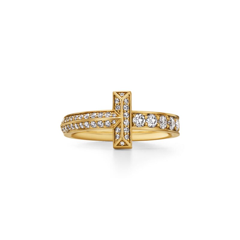 Tiffany T T1 Narrow Ring with Diamonds