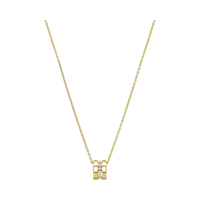 Ice Cube Pendant With Diamonds