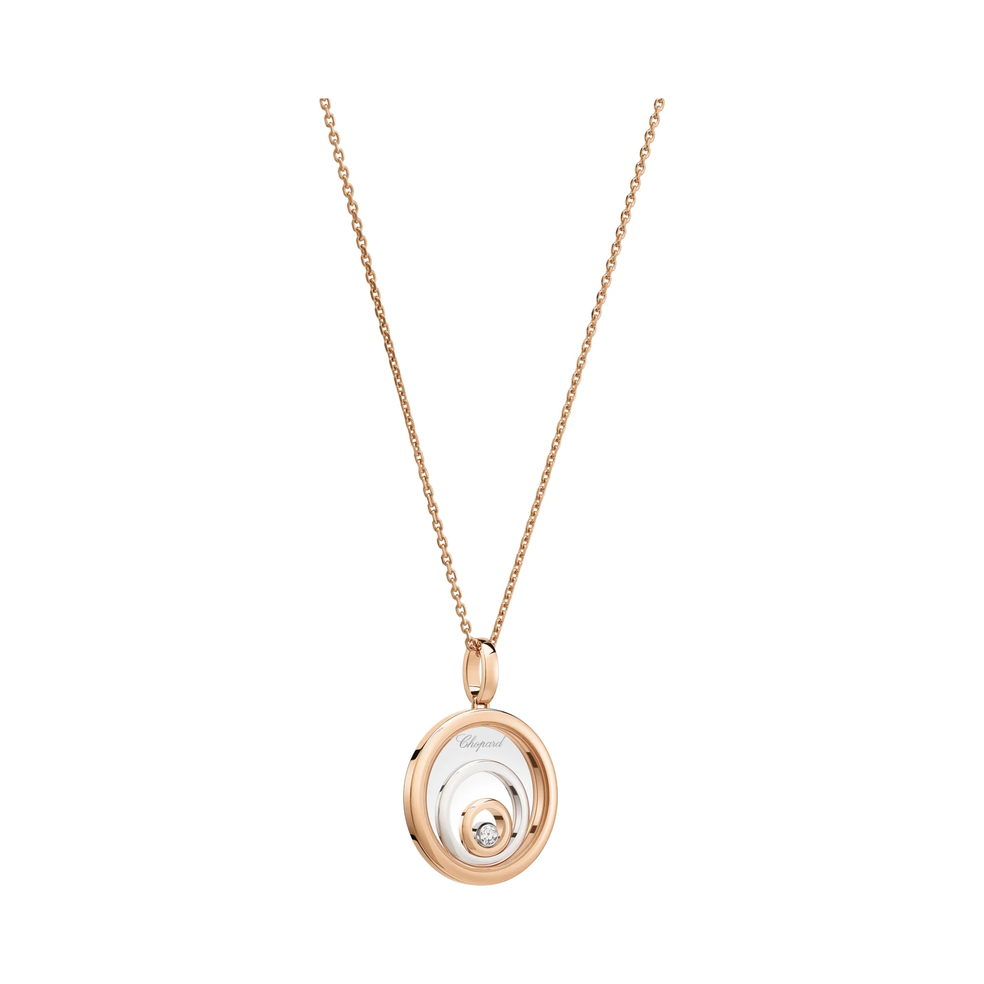 Happy Spirit 1 Diamond Pendant (Rose Gold)