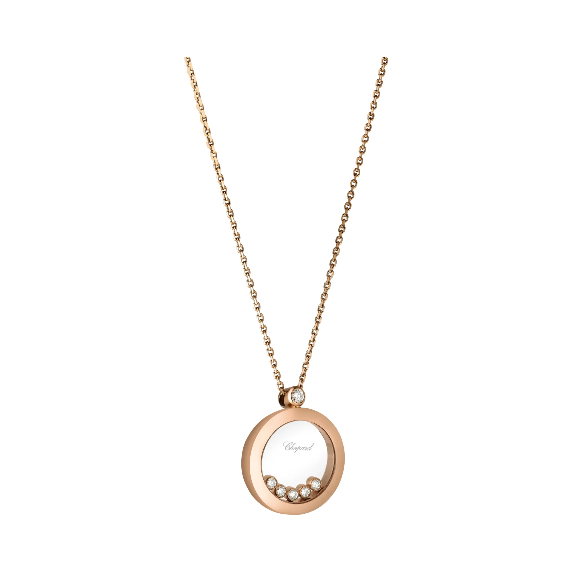 Happy Diamonds Icons Round Pendant (5 Diamond)