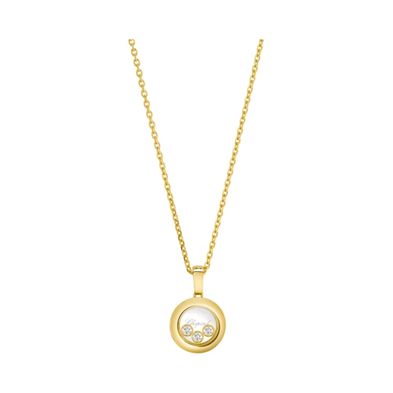 Happy Diamonds Icons Round Pendant (3 Diamond)