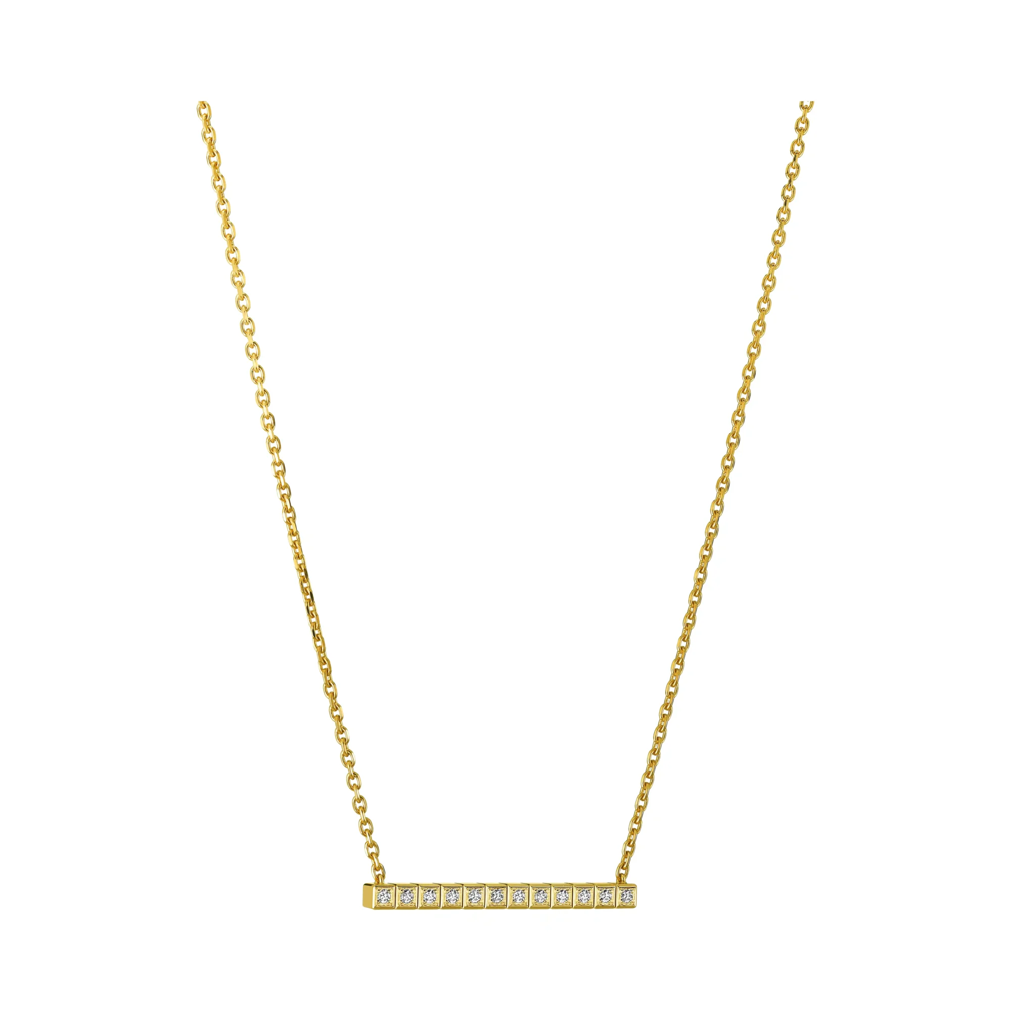 Ice Cube Full Set Diamond Necklace