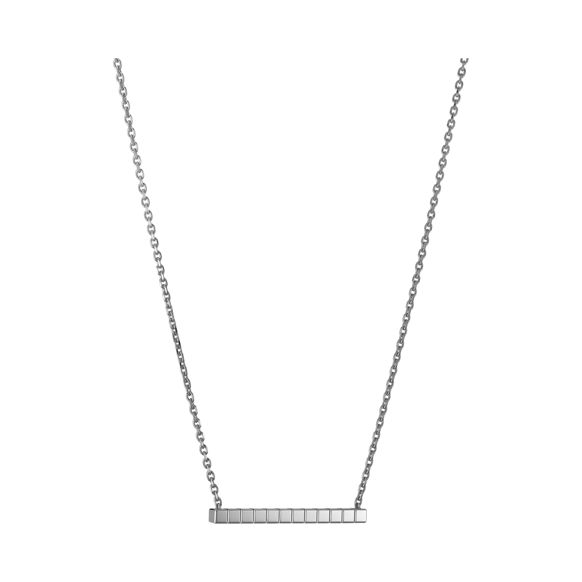 Ice Cube Necklace (White Gold)
