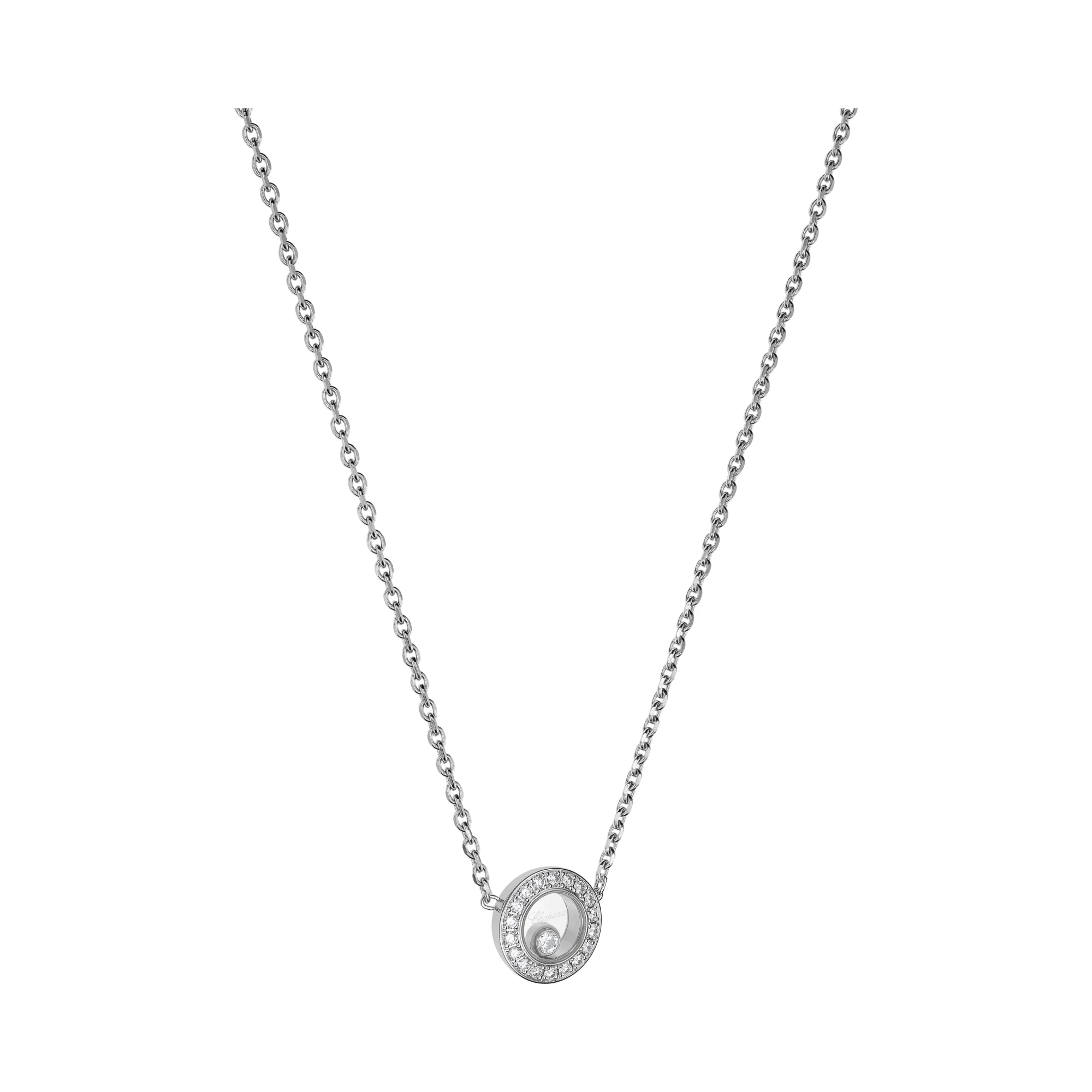 Happy Diamonds Icons Set Diamonds Necklace 1 Diamond (White Gold)