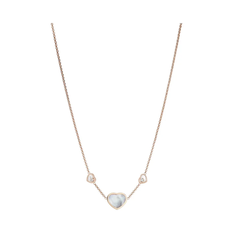 Happy Hearts Necklace (Rose Gold)