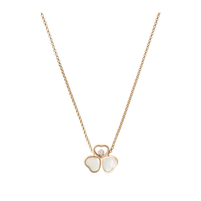 Happy Hearts Wings Necklace (Rose Gold)