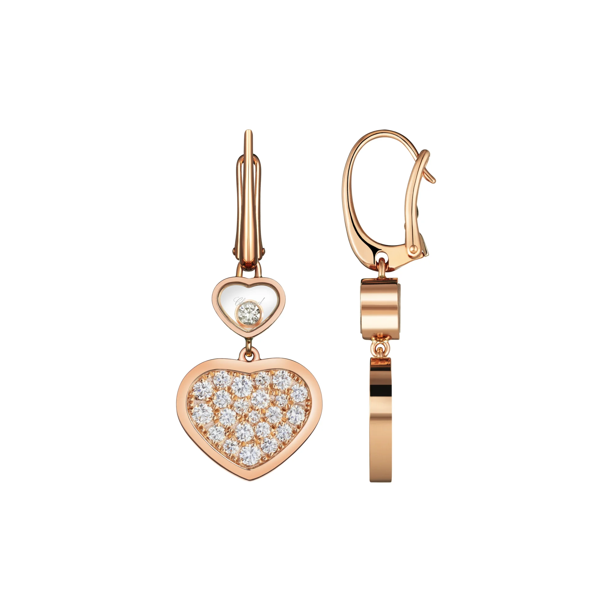 Happy Hearts Diamond Earrings