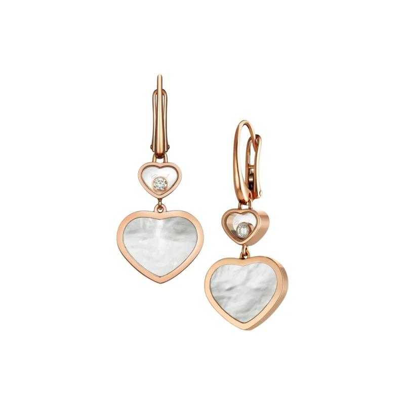 Happy Hearts Earrings (Rose Gold)