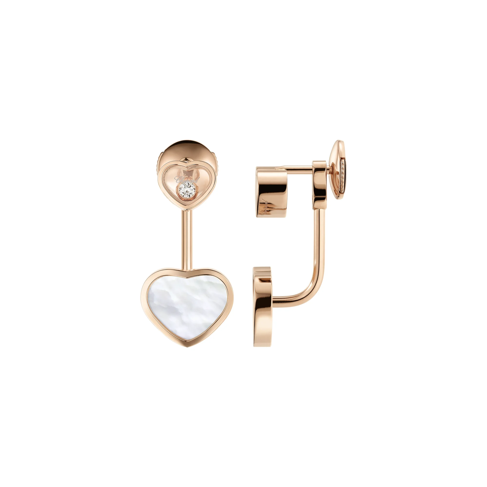 Happy Hearts Earrings (Rose Gold)