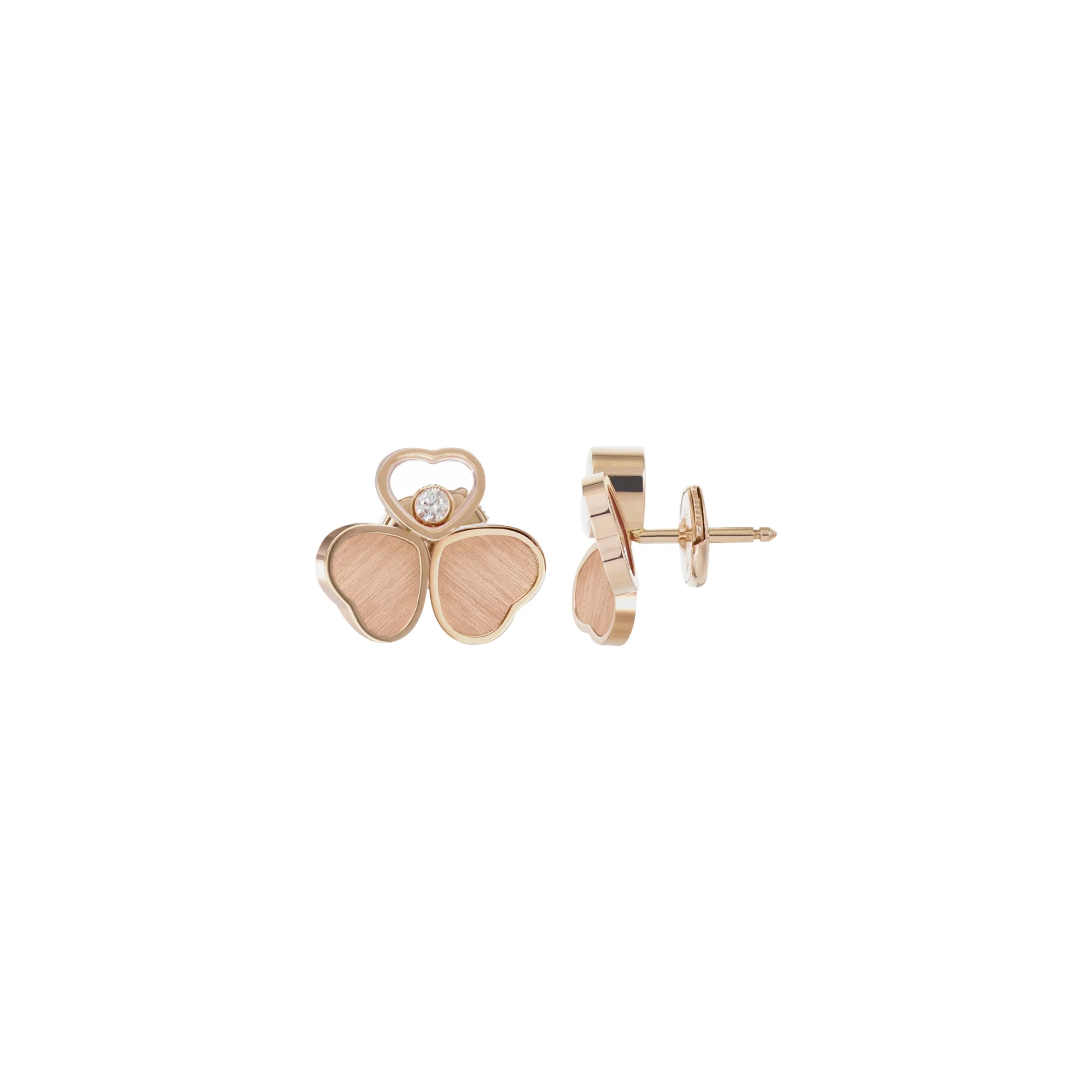 Happy Hearts Wings Earrings (Rose Gold)