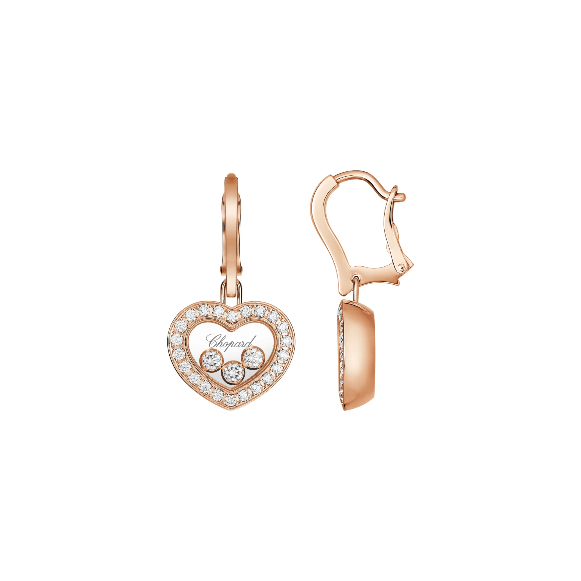 Happy Diamonds Icons Set Diamond Heart Earrings (3 Diamond)