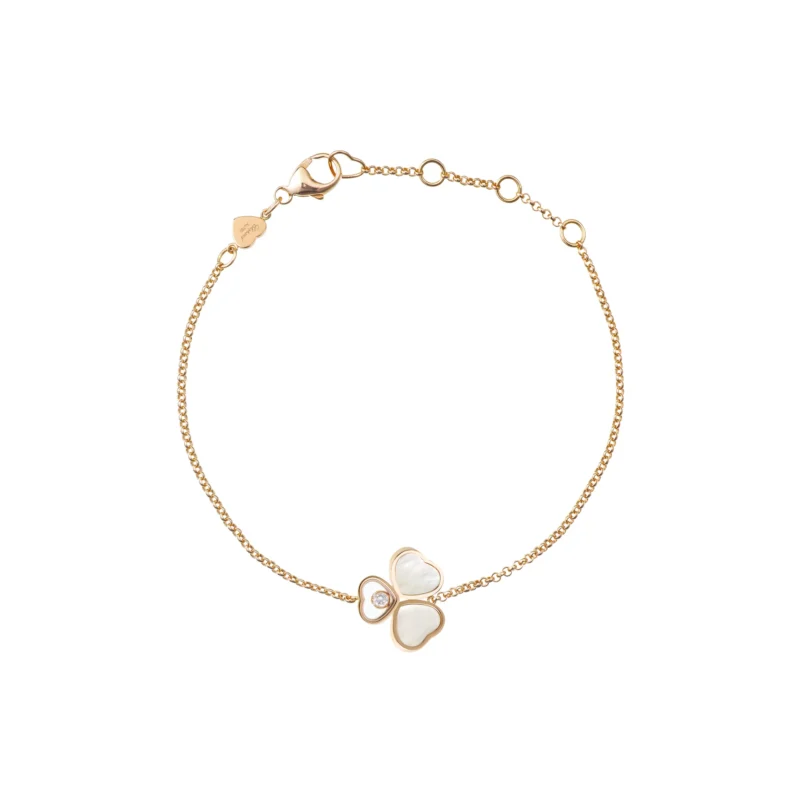 Happy Hearts Wings Chain Bracelet (Rose Gold)