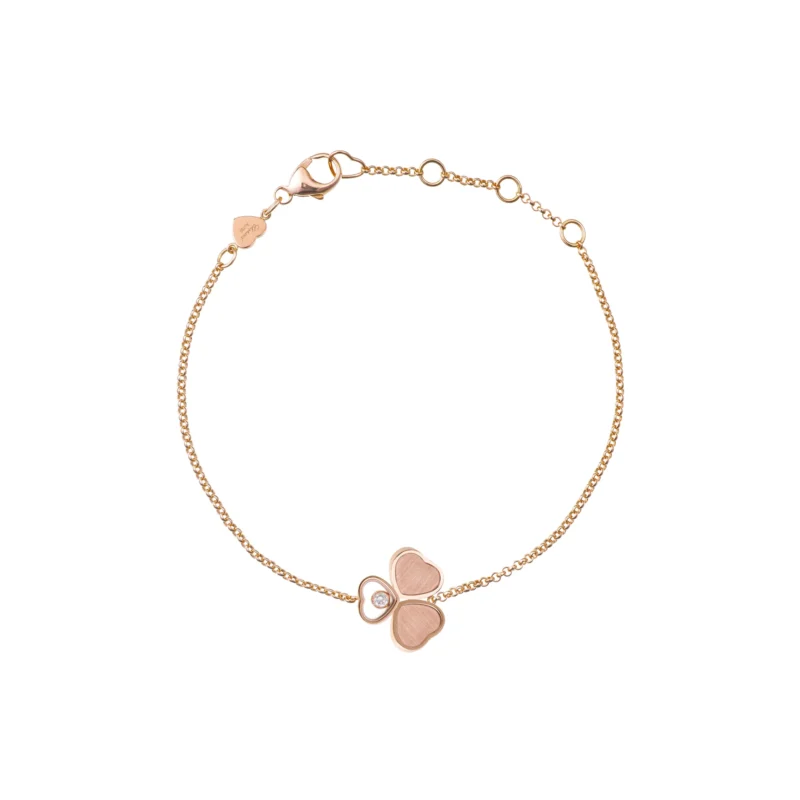 Happy Hearts Wings Chain Bracelet (Rose Gold)