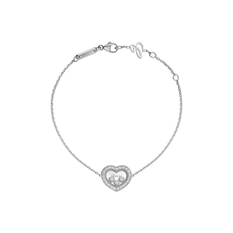 Happy Diamonds Icons Set Diamonds Bracelet 3 Diamonds (White Gold)