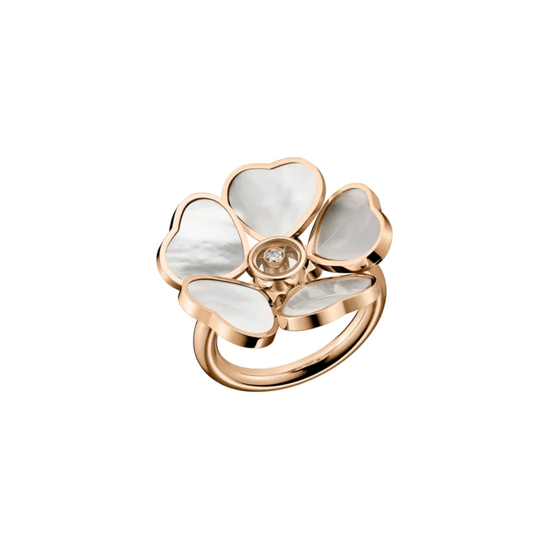 Happy Hearts Flowers Ring (Rose Gold)