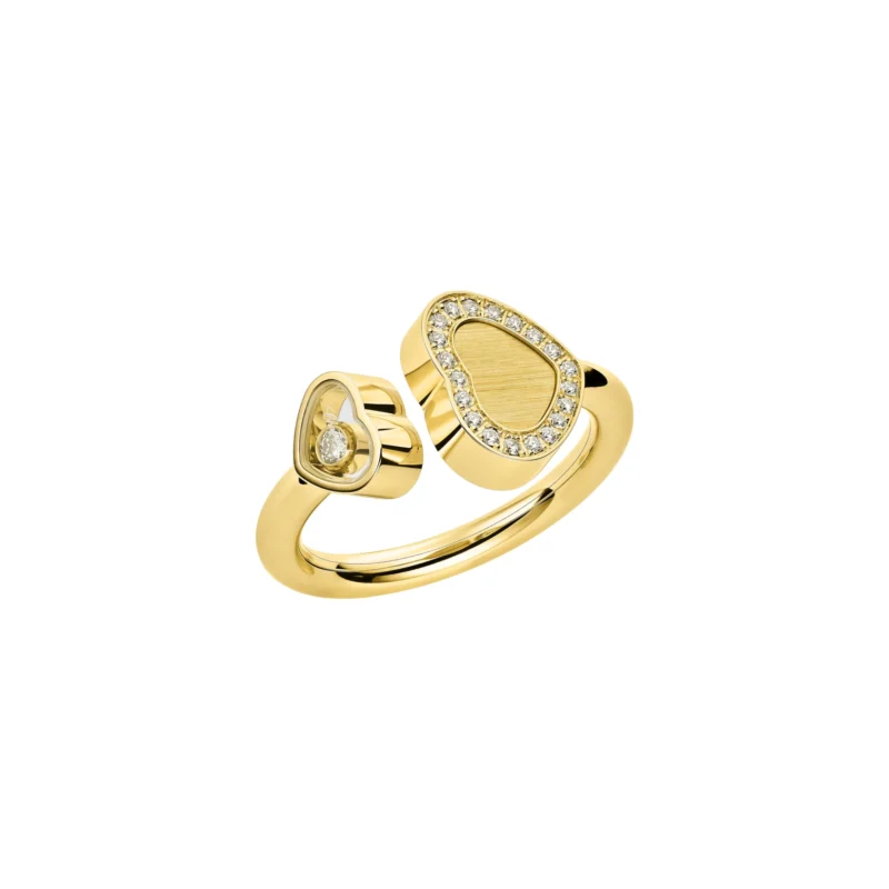 Happy Hearts Golden Hearts Set Diamond Ring (Yellow Gold)