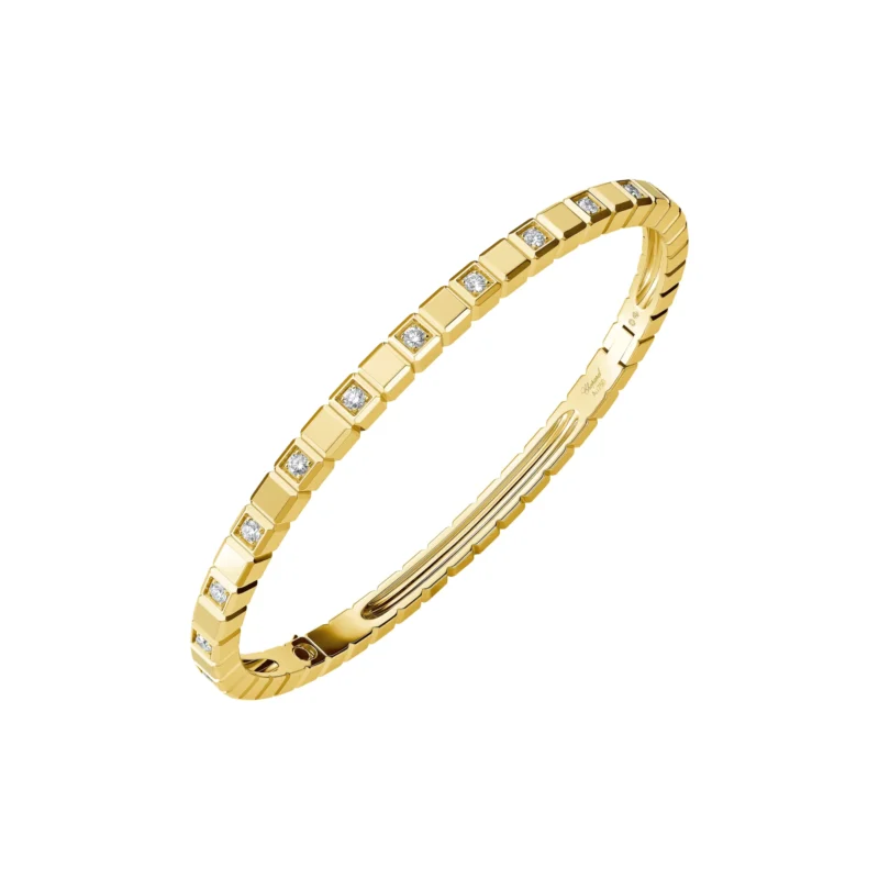 Ice Cube Half Set Diamond Bangle MM