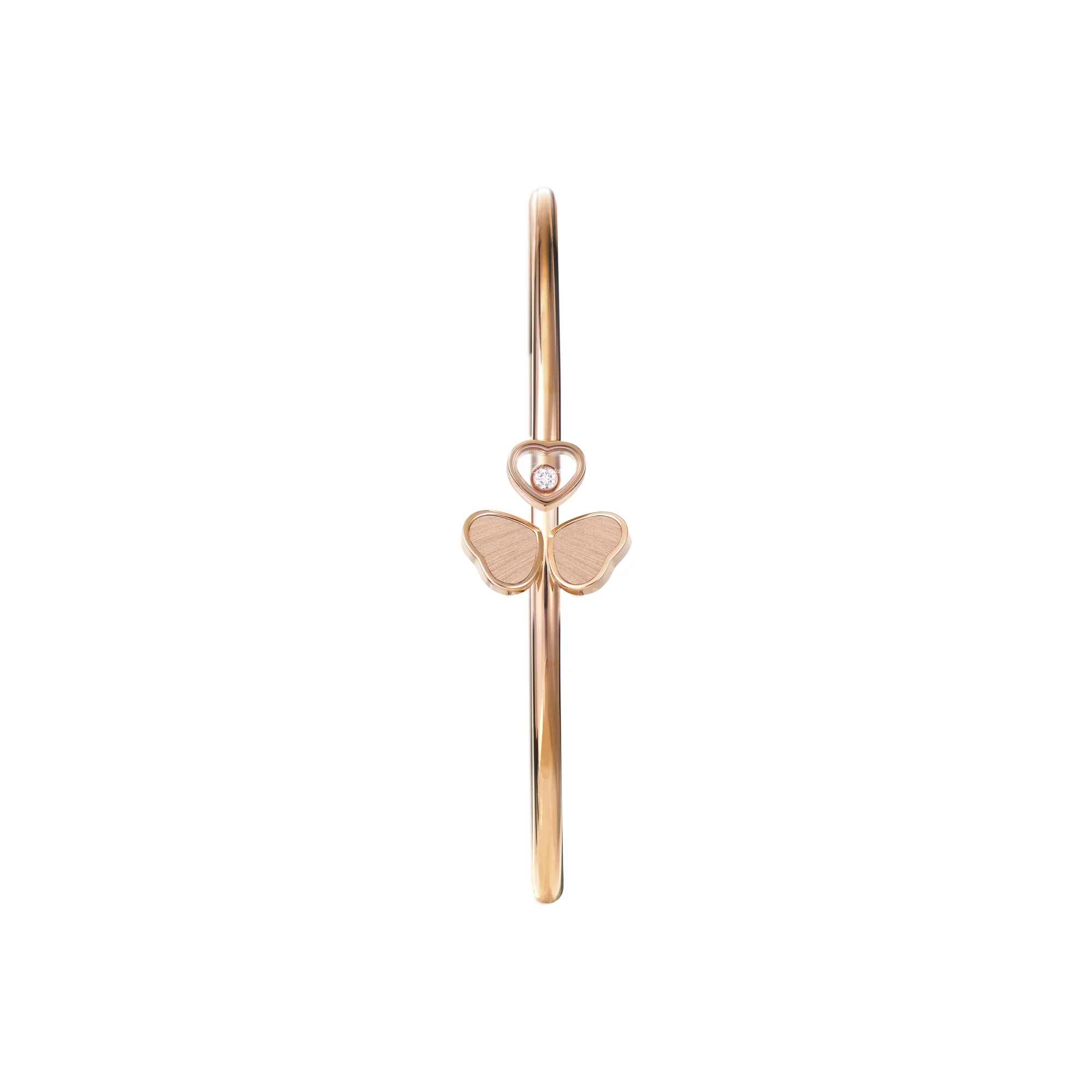 Happy Hearts Wings Bangle (Rose Gold)