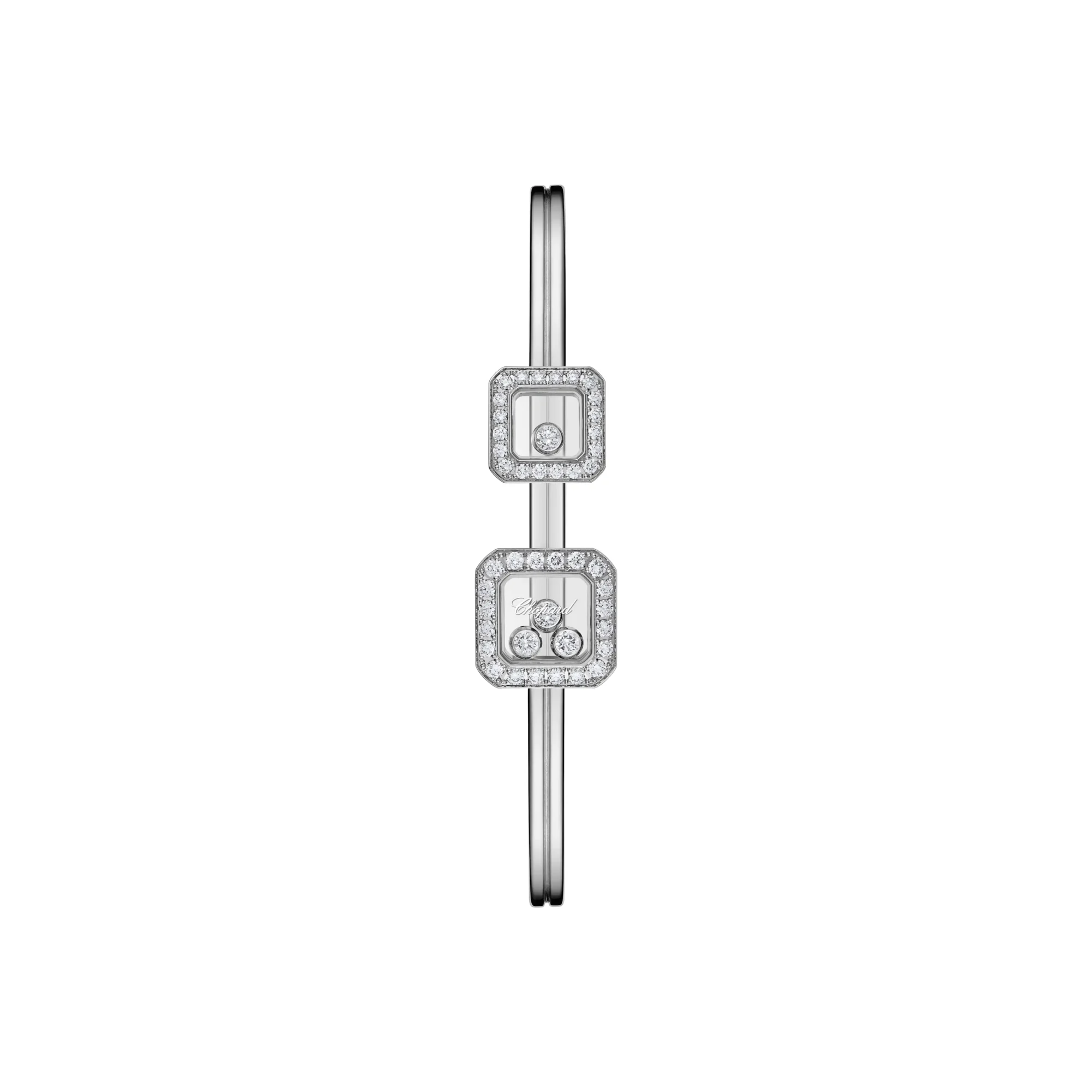 Happy Diamonds Icons Set Diamonds Bangle (White Gold)