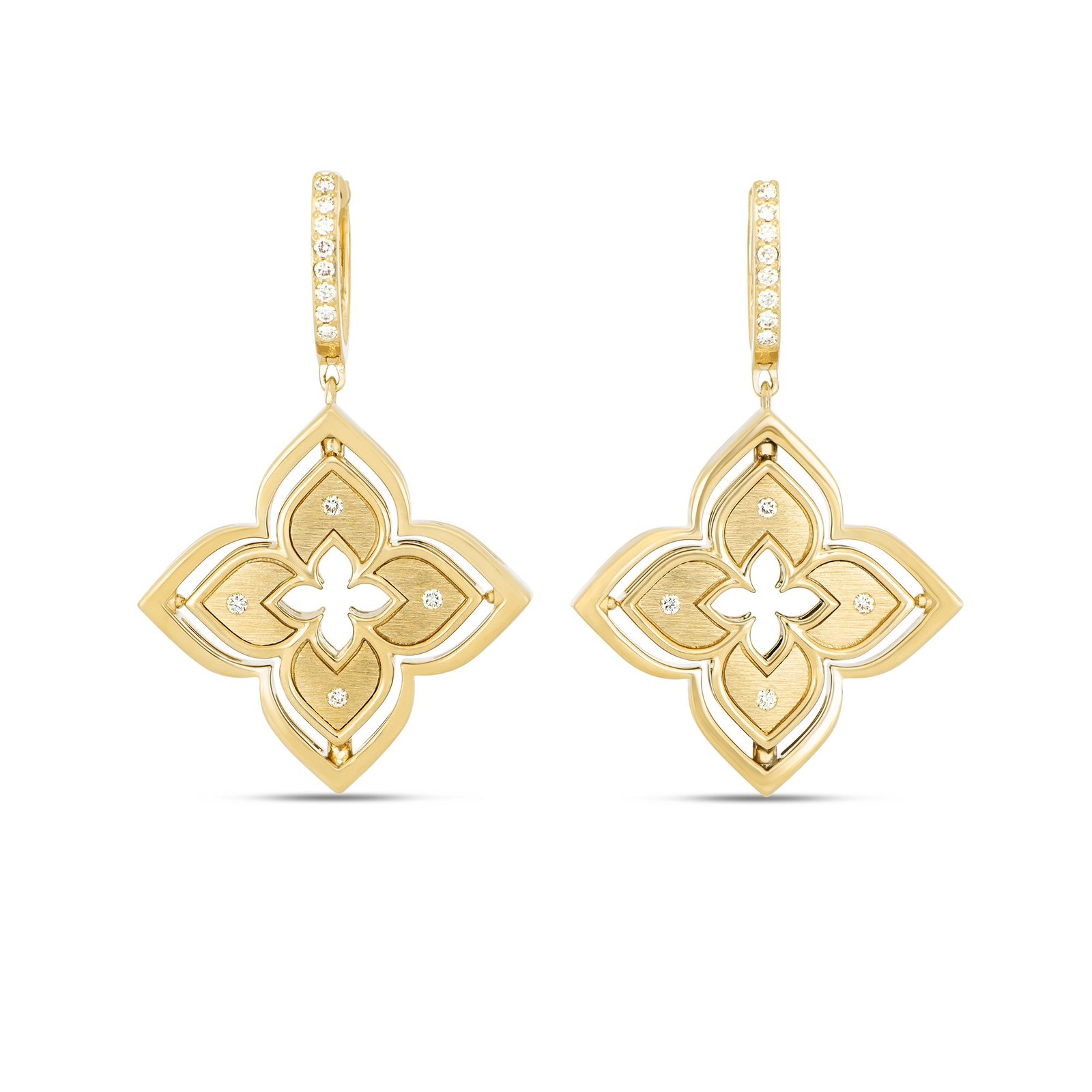 Venetian Princess MOP & Diamond Earrings