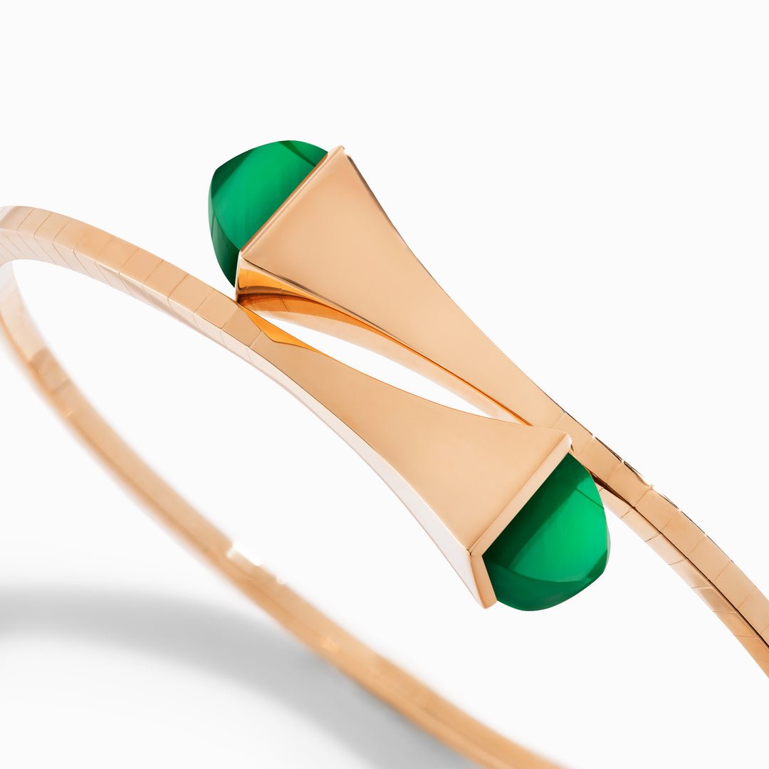 Cleo Gold Slip On Bracelet, Rose Gold