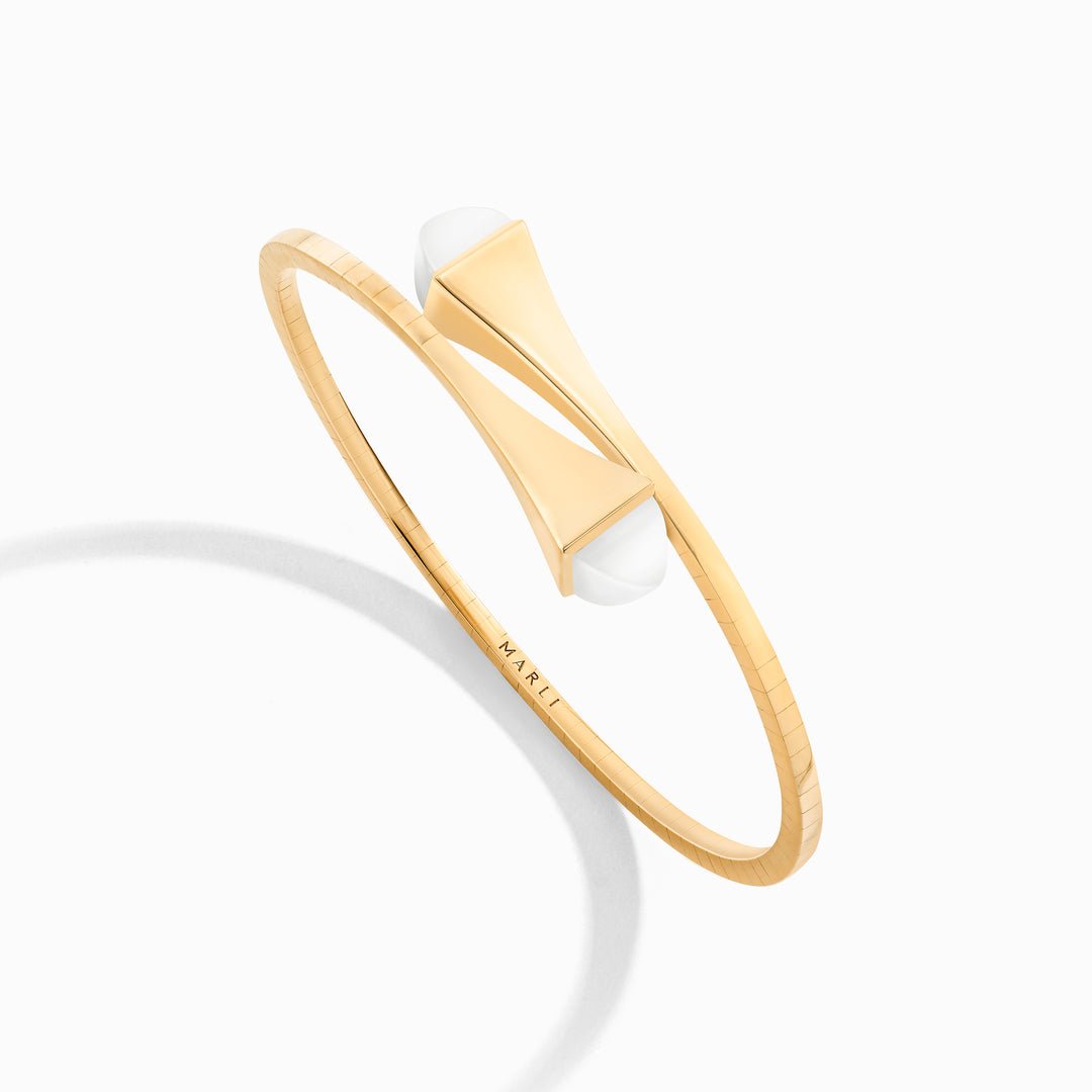 Cleo Gold Slip On Bracelet (Yellow Gold)