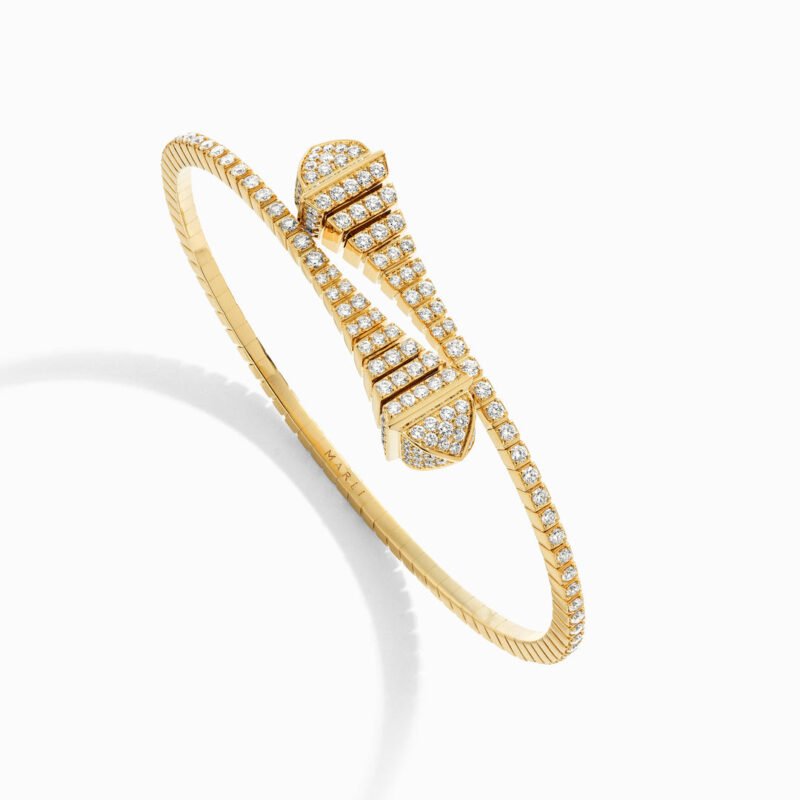 Cleo Rev Full Diamond Slim Slip On Bracelet