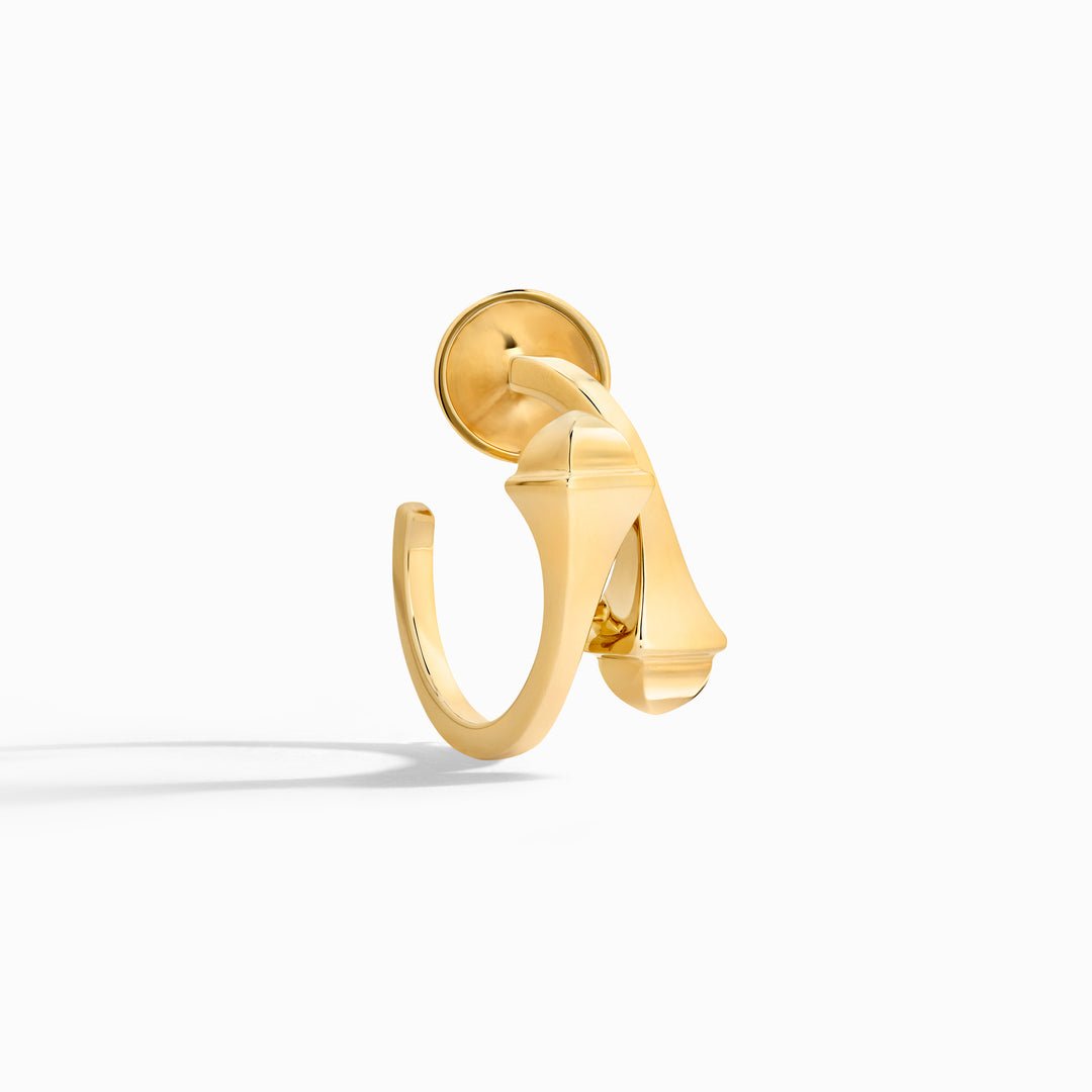 Cleo Full Gold Open Hoop Earrings