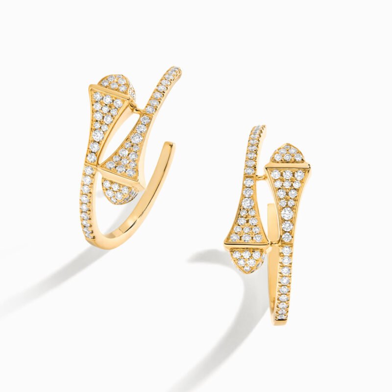 Cleo Full Diamond Small Hoop Earrings