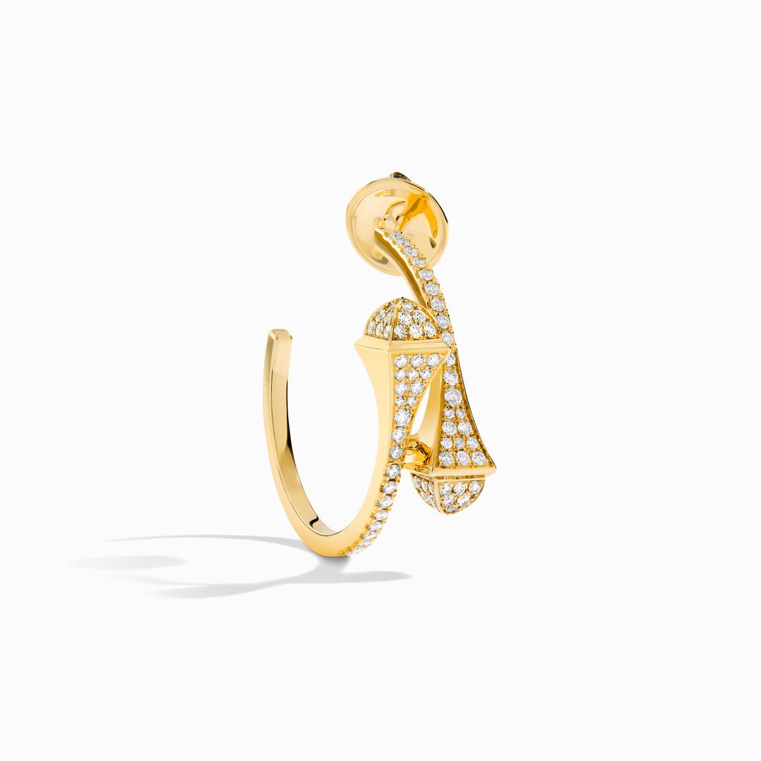 Cleo Full Diamond Small Hoop Earrings