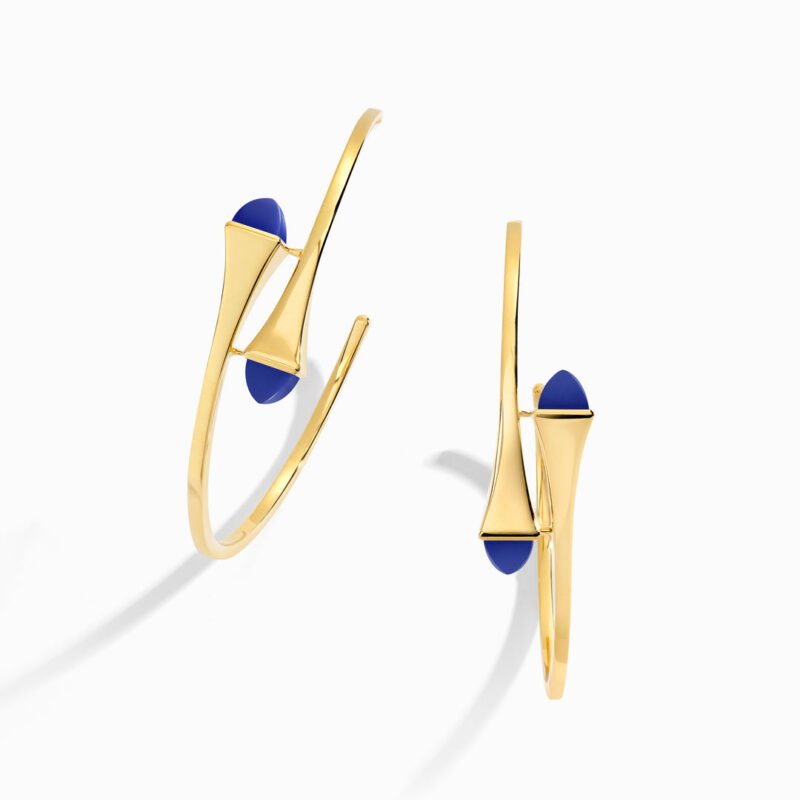 Cleo Gold Midi Hoop Earrings (Yellow Gold)
