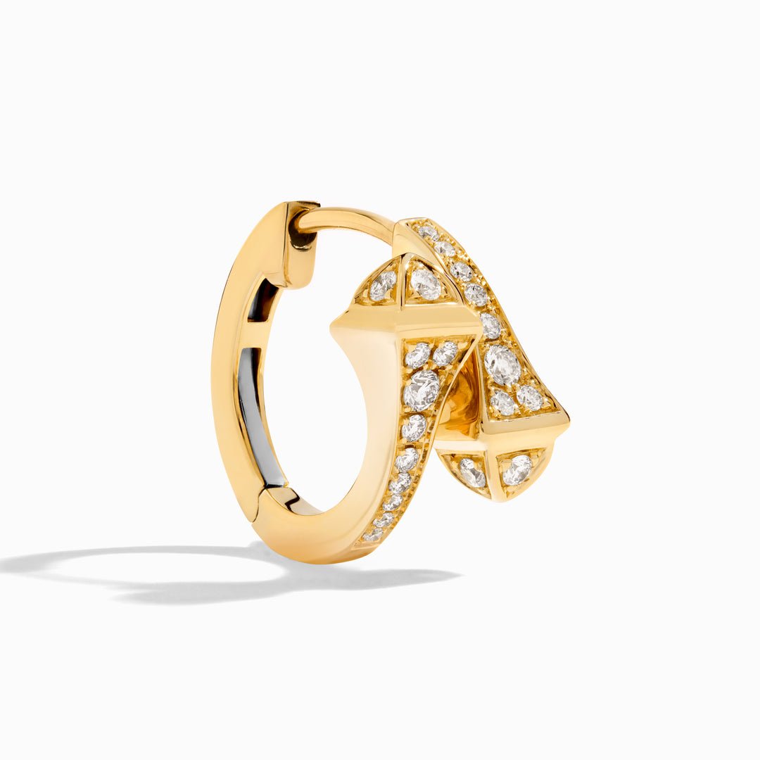 Cleo Full Diamond Huggie Earrings
