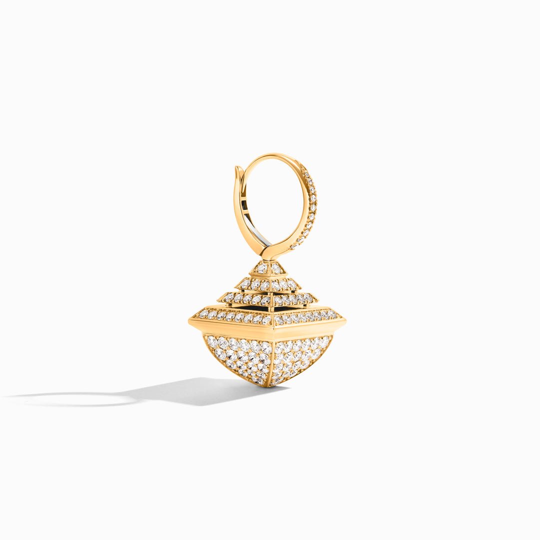 Cleo Rev Full Diamond Drop Earrings