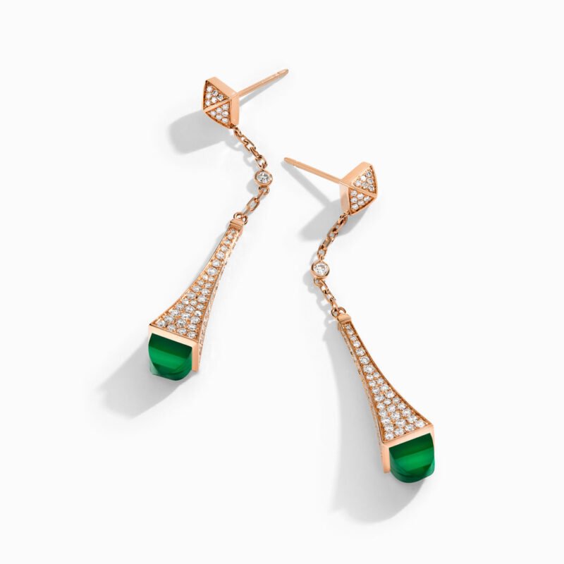Cleo Diamond Teardrop Earrings (Rose Gold)