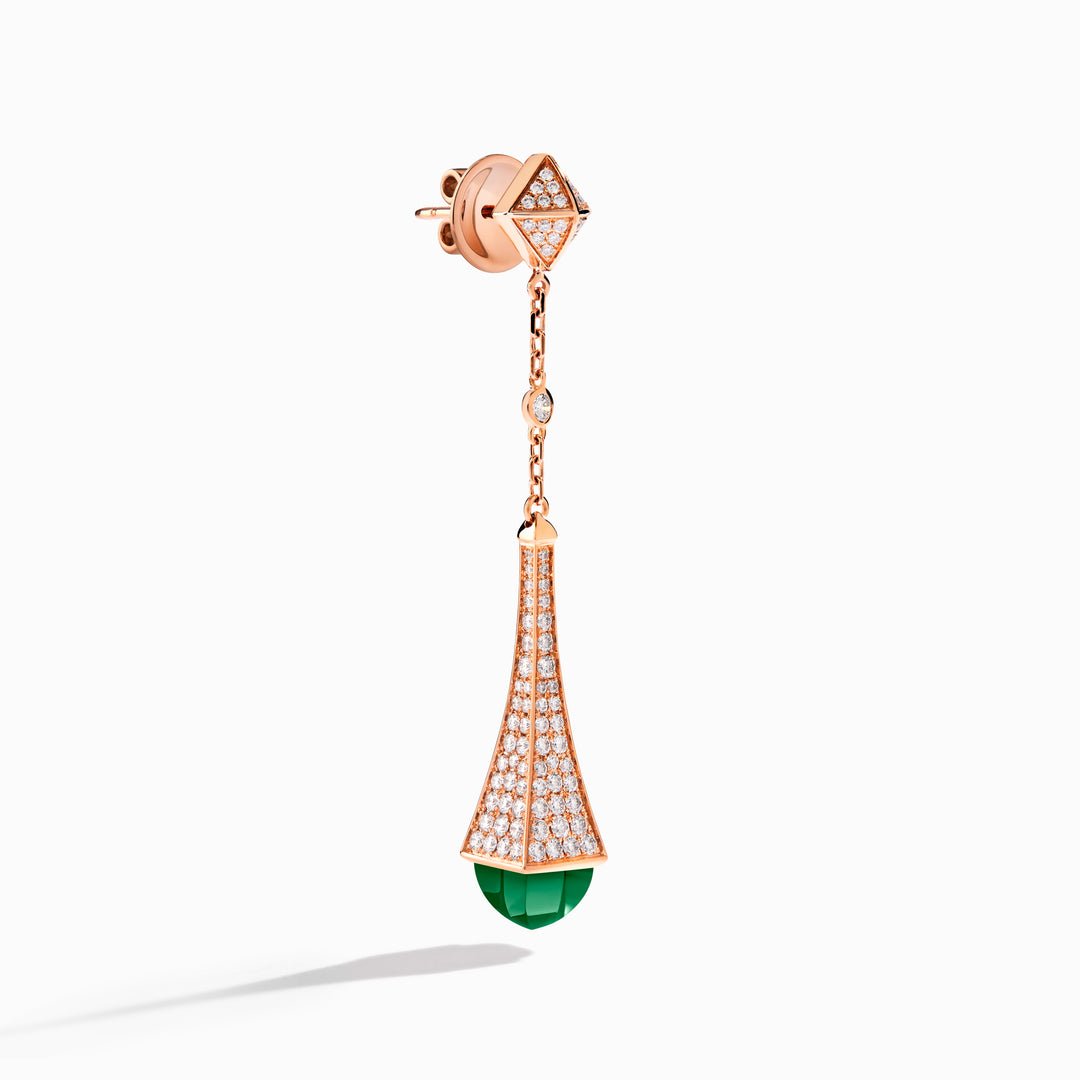 Cleo Diamond Teardrop Earrings (Rose Gold)