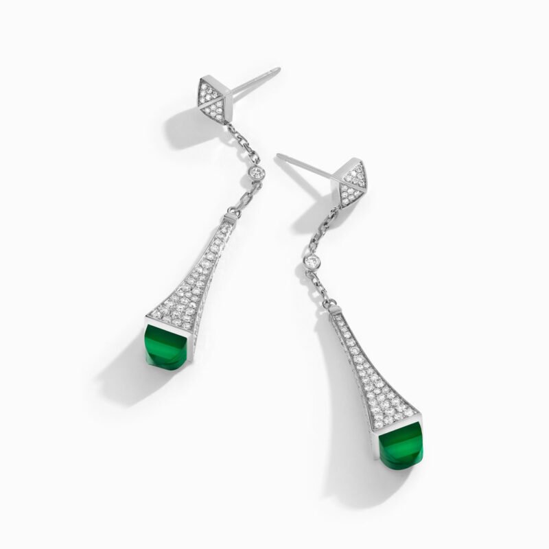 Cleo Diamond Teardrop Earrings (White Gold)