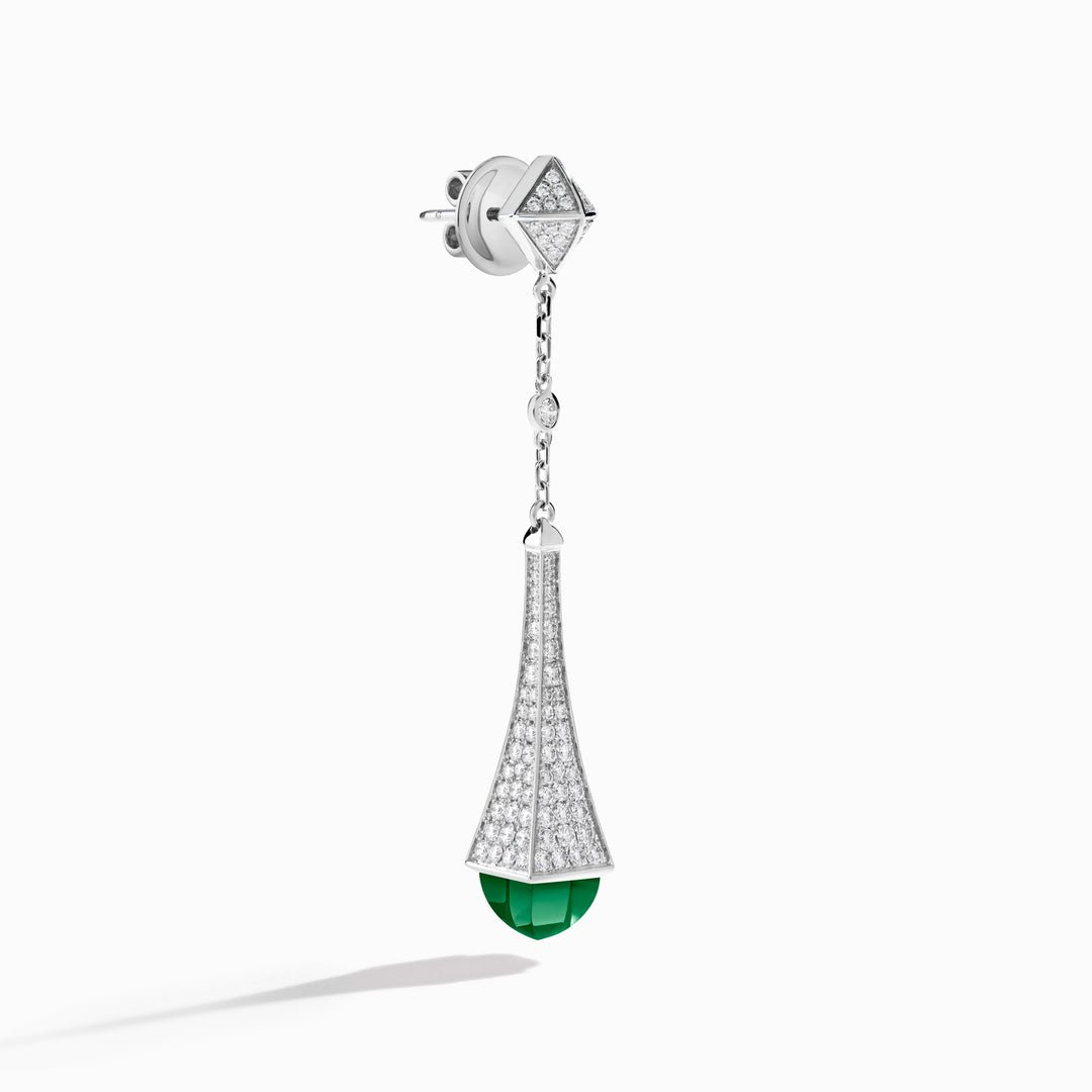 Cleo Diamond Teardrop Earrings (White Gold)