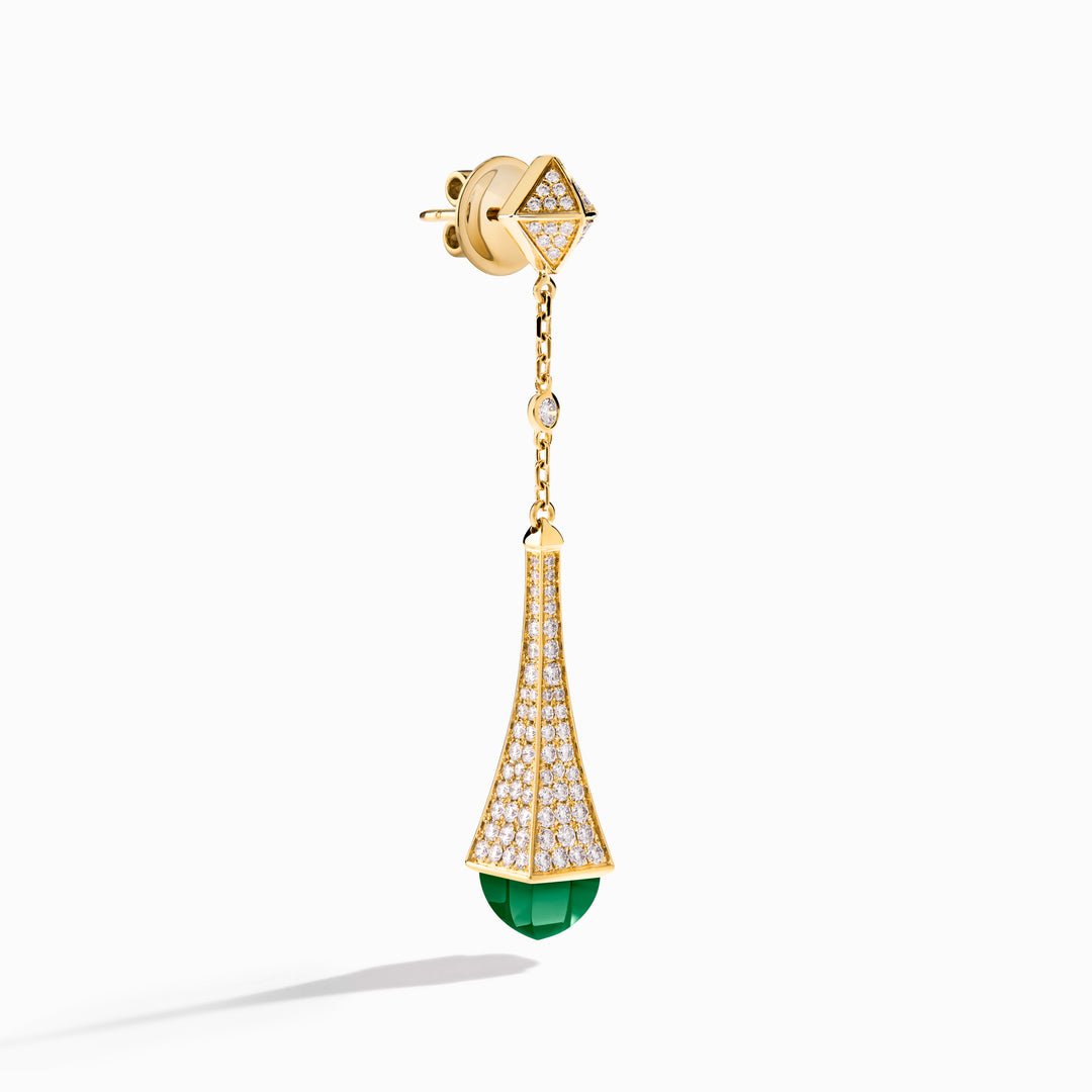 Cleo Diamond Teardrop Earrings (Yellow Gold)