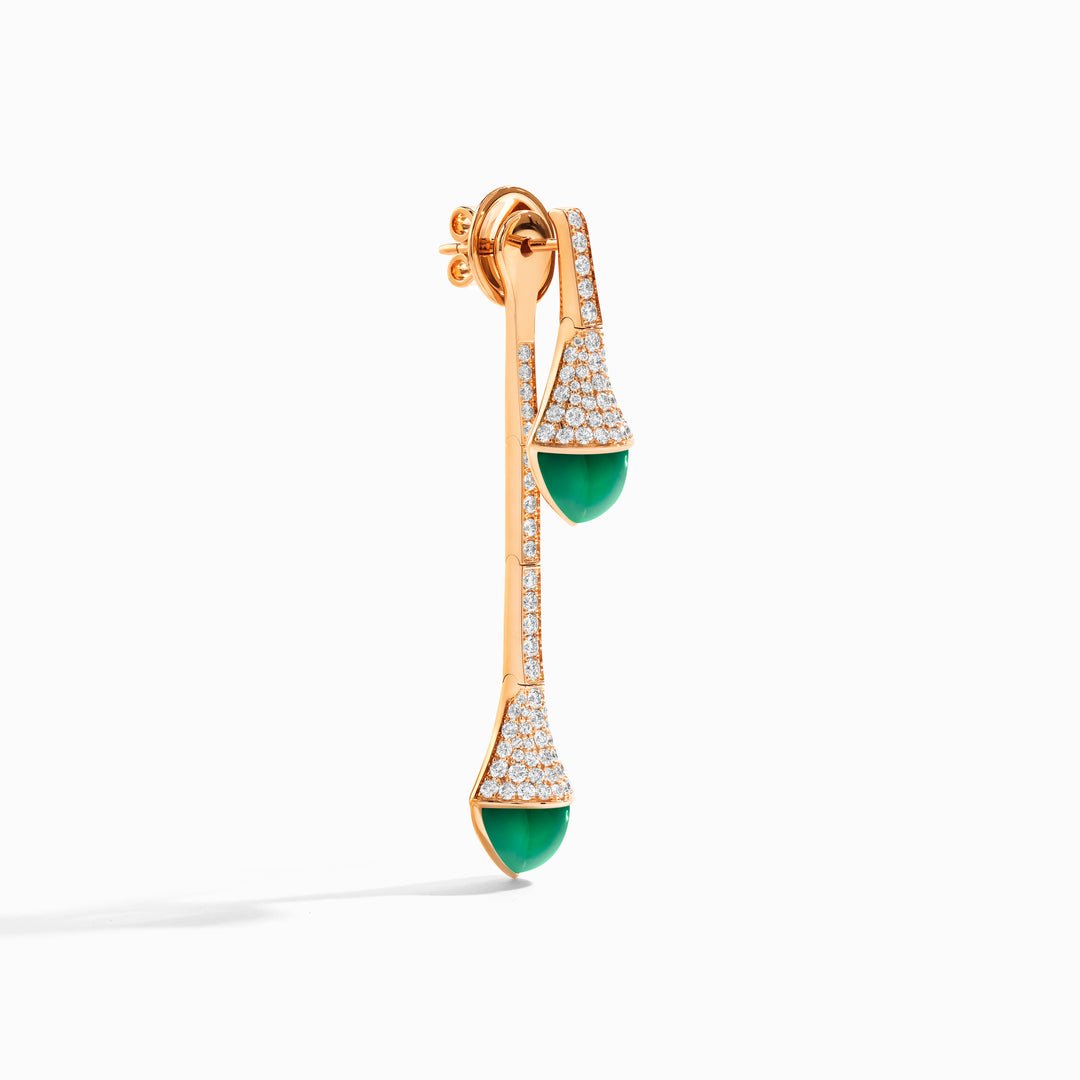 Cleo Diamond Drop Earrings (Rose Gold)