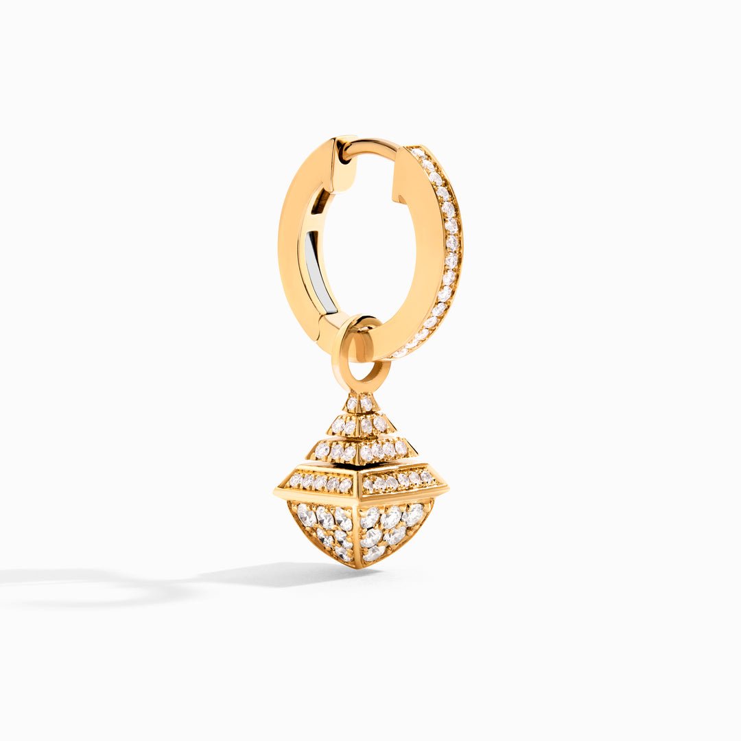 Cleo Rev Mini Full Diamond Drop Earrings