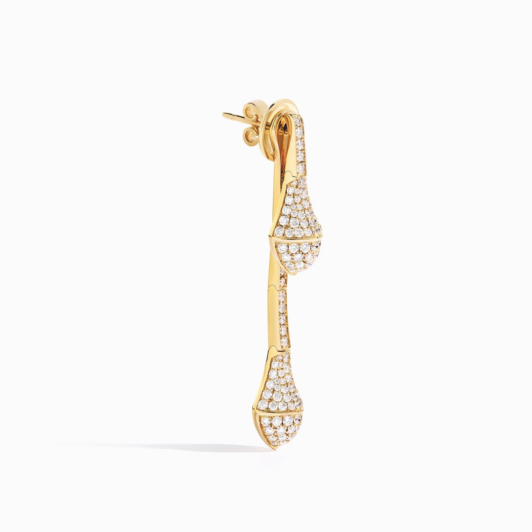 Cleo Full Diamond Drop Earrings