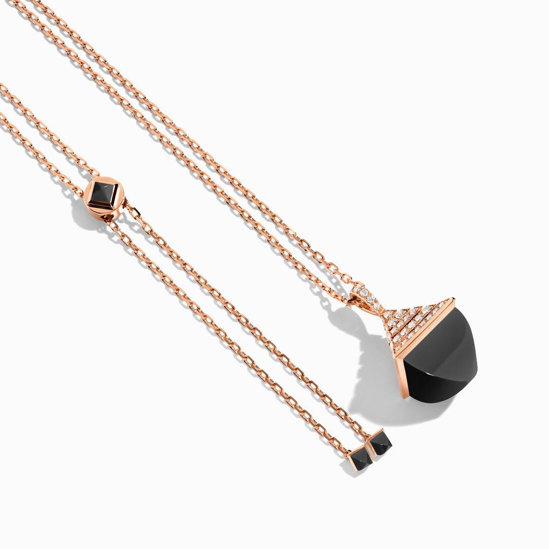 Cleo Rev Midi Diamond Pendant (Rose Gold)