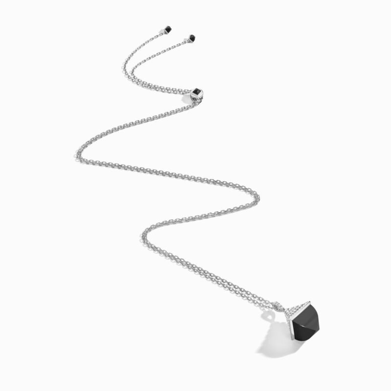 Cleo Rev Midi Diamond Pendant (White Gold)