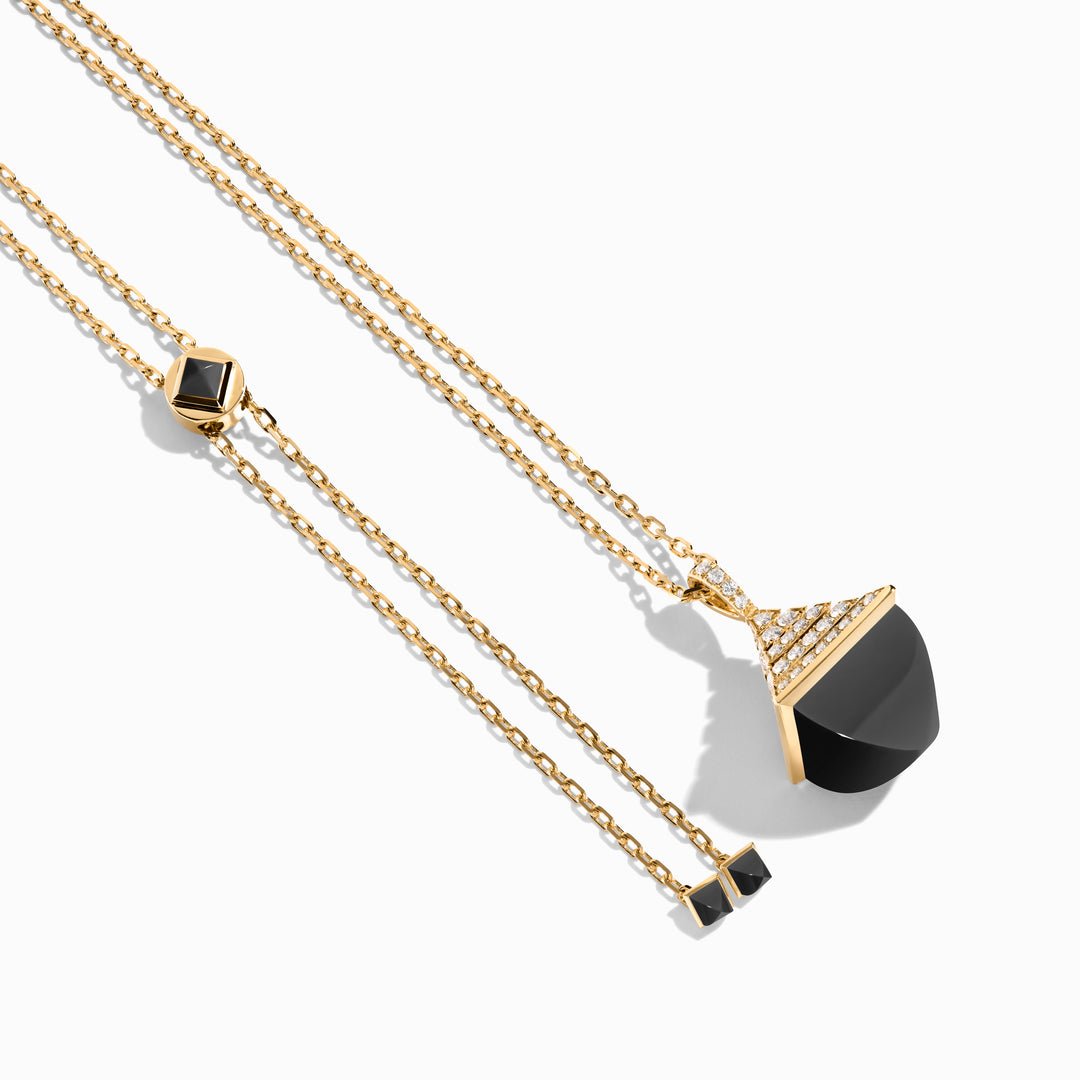 Cleo Rev Midi Diamond Pendant (Yellow Gold)