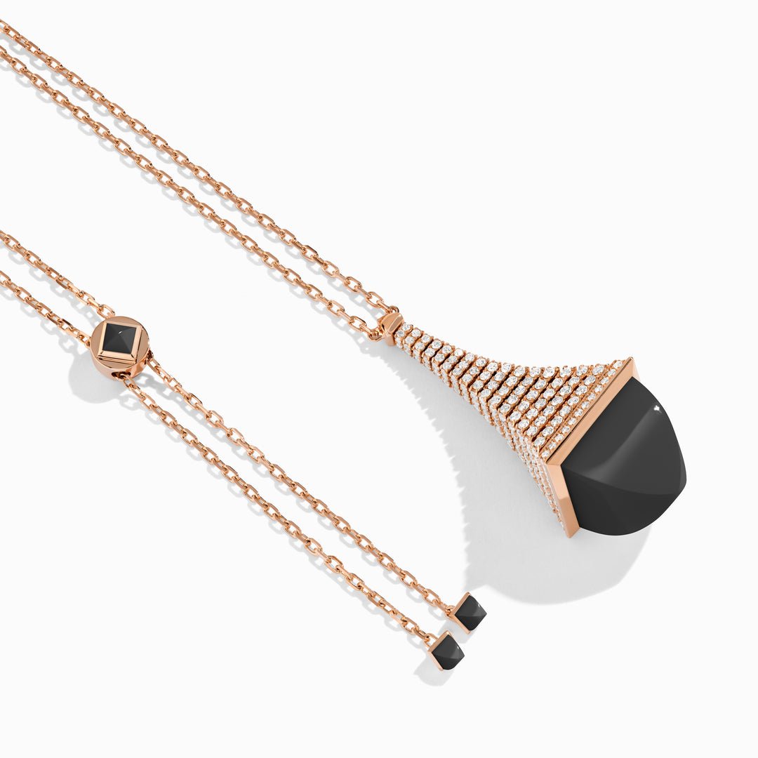 Cleo Rev Diamond Pendant (Rose Gold)